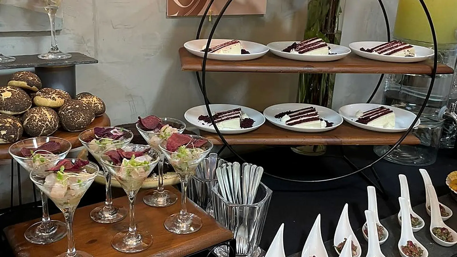 Composição gastronômica para jantar