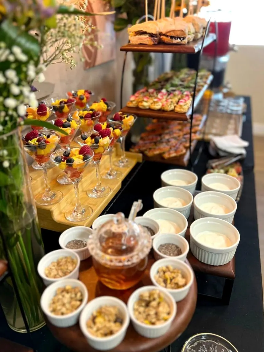 Detalhe de apresentação gastronômica